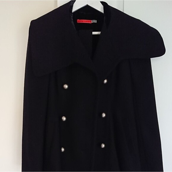 Alice + Olivia belted flare PeaCoat - Picture 2 of 12